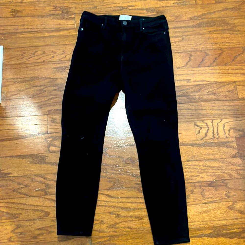 Parker Smith Black ripped skinny jeans.